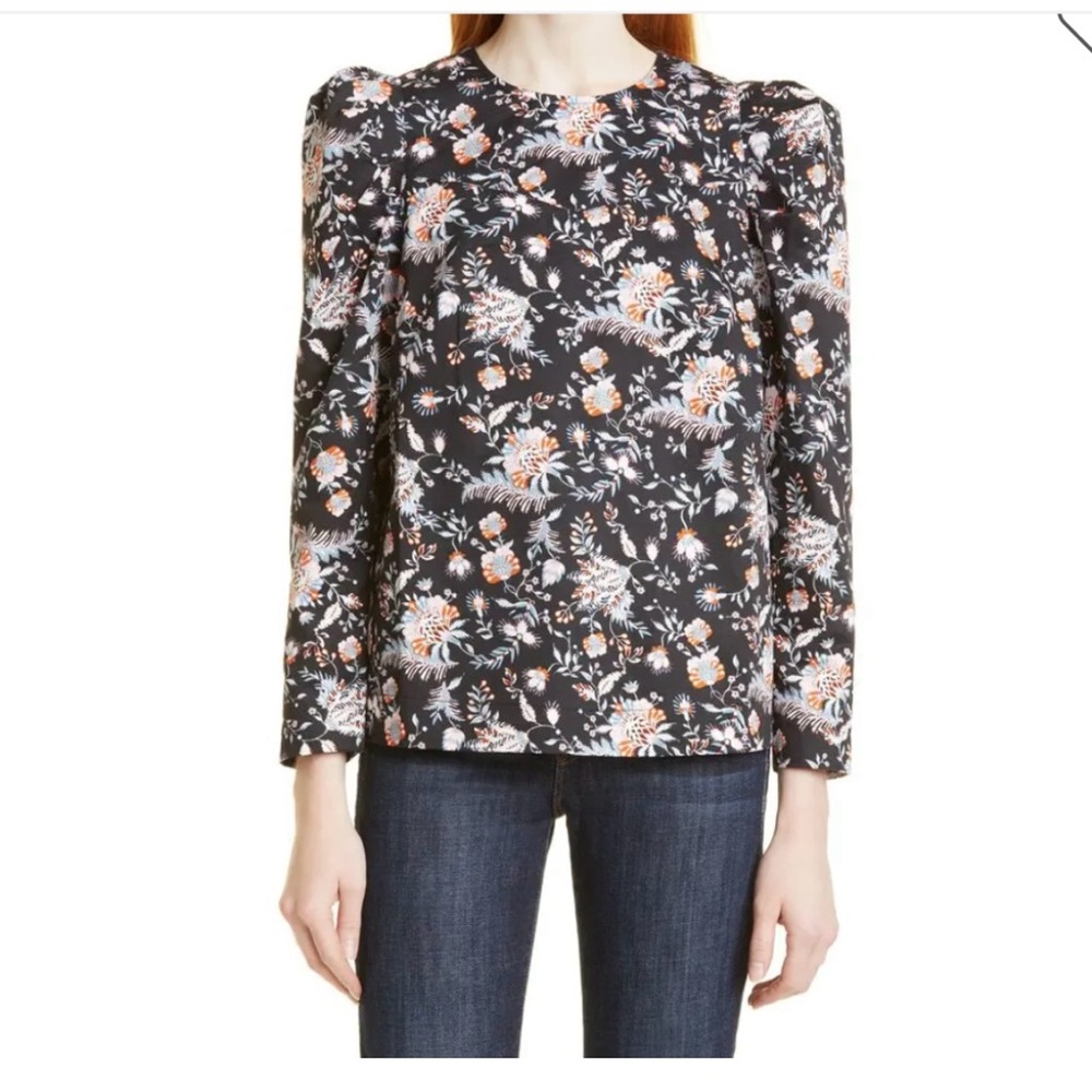 Ted Baker Aimil Floral Puff Sleeve Top